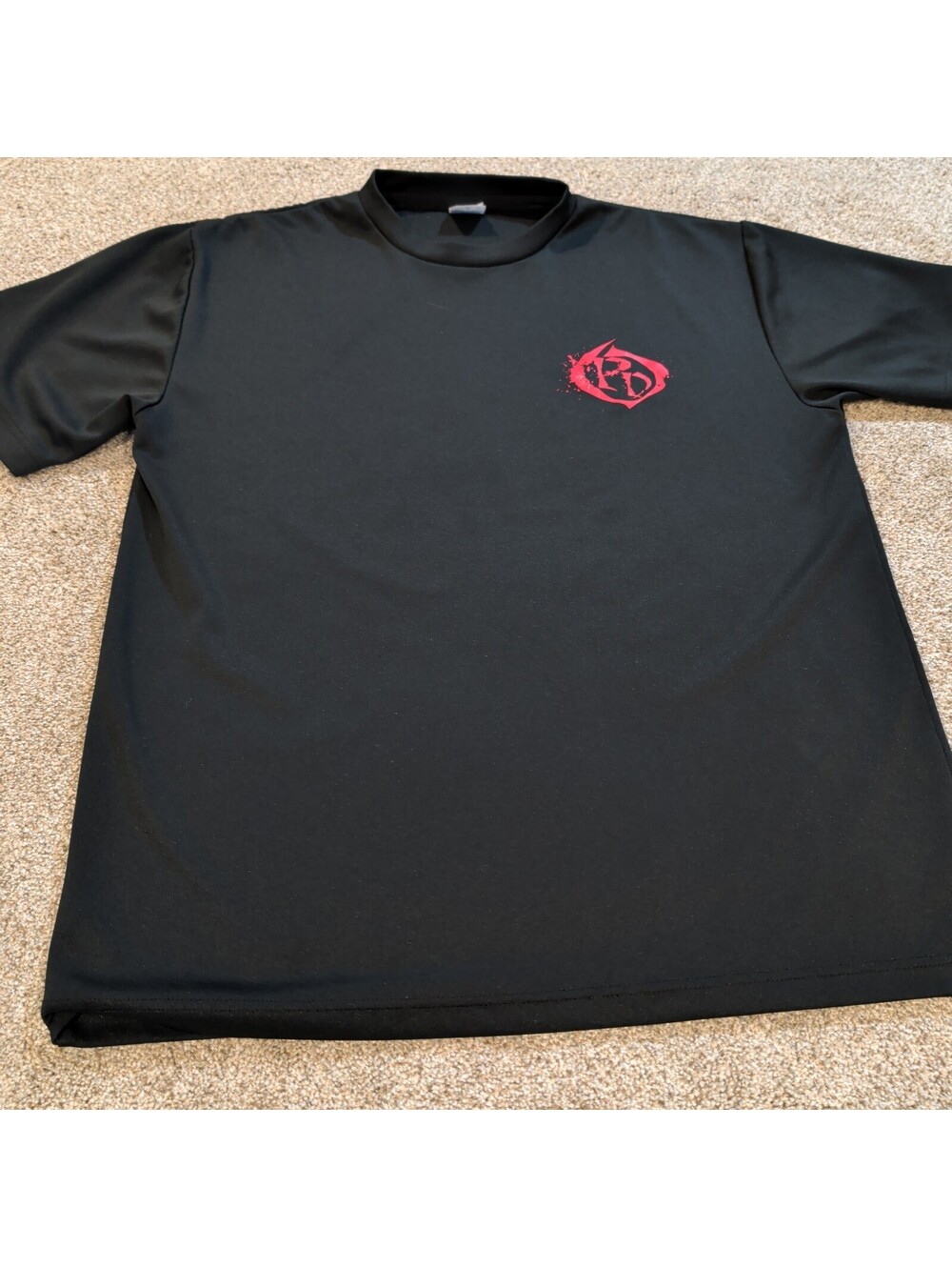 United Athle XL Black Dry T-Shirt with Red Power Dome Graphic